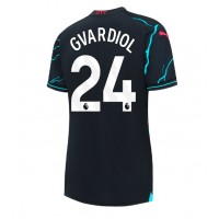 Manchester City Josko Gvardiol #24 Replica Third Shirt Ladies 2023-24 Short Sleeve